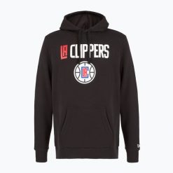 Bluza męska New Era NOS NBA Regular Los Angeles Clippers Hoody. Czarne bluzy męskie New Era, m, bez wzorów, bez kaptura. Za 239.99 zł.