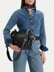 Beverly Hills Polo Club Torebka CEO-BHPC-L-001-09 Czarny. Czarne listonoszki damskie Beverly Hills Polo Club, bez wzorów, z materiału, bez dodatków. Za 219.99 zł.