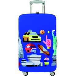 Pokrowiec na walizkę LOQI Hey New York. Walizki męskie LOQI, z elastanu. Za 114.00 zł.