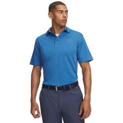 Koszulka polo męska Under Armour Tech Polo 1290140. Niebieskie koszulki polo męskie Under Armour, m, bez wzorów, z materiału, bez kołnierzyka, bez ramiączek, na golfa. Za 218.45 zł.