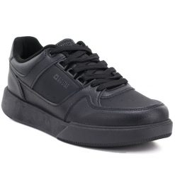 Półbuty męskie sportowe sneakersy czarne Big Star UU174164. Czarne półbuty na co dzień męskie Big Star, ze skóry ekologicznej, retro, bez zapięcia. Za 159.99 zł.