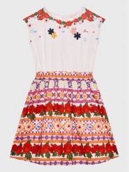 Guess Sukienka codzienna J3GK05 K6YW0 Kolorowy Regular Fit. Sukienki dla dziewczynek Guess, z aplikacjami, z bawełny, bez ramiączek. Za 199.99 zł.