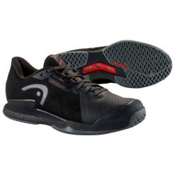 Buty do tenisa męskie Head Sprint Pro 3.5 Men. Czarne buty sportowe męskie Head, bez zapięcia, do biegania. Za 579.00 zł.