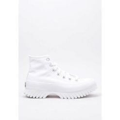 Buty Converse Lugged 2.0 Białe Damskie. Białe trampki i tenisówki damskie Converse, bez wzorów, ze skóry, eleganckie, bez zapięcia. Za 404.25 zł.