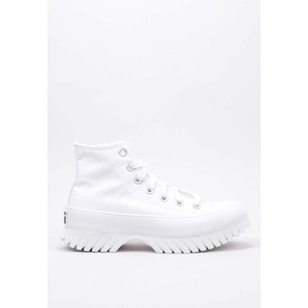 Buty Converse Lugged 2.0 Białe Damskie. Białe trampki i tenisówki damskie Converse, bez wzorów, ze skóry, eleganckie, bez zapięcia. Za 404.25 zł.