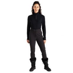 Softshellowe Spodnie Narciarskie Damskie Sleek IV. Czarne spodnie snowboardowe damskie Dare 2b, xl, bez wzorów, z materiału, narciarskie. Za 114.99 zł.
