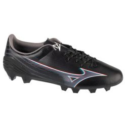 Buty piłkarskie męskie Mizuno Alpha Select Fg. Czarne buty sportowe męskie Mizuno, z materiału, bez zapięcia, do piłki nożnej. Za 349.99 zł.