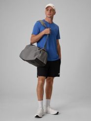 4F Spodenki tenisowe 2w1 szybkoschnące męskie - czarne L. Czarne krótkie spodenki sportowe męskie 4f, l, bez wzorów, z materiału, na fitness i siłownię. Za 169.99 zł.