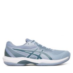 Buty do tenisa Asics. Szare buty sportowe męskie Asics, bez zapięcia, tenisowe. Za 399.99 zł.