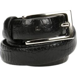 Pasek damski. Czarne paski damskie Gino Rossi, w paski, ze skóry, eleganckie. W wyprzedaży za 79.90 zł.