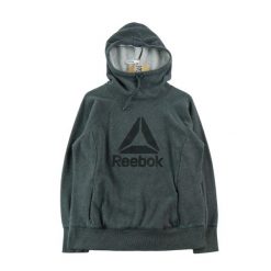Second life - Bluza z kapturem męska Reebok Logo Vector - Jak nowy. Szare bluzy sportowe męskie Reebok, l, bez wzorów, z dresówki, z kapturem. Za 85.16 zł.