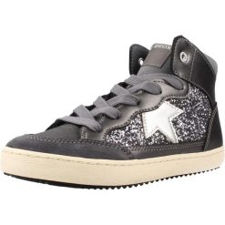 Buty GEOX J664GB 0NFEW J KALISPERA Srebrny. Szare obuwie sportowe damskie Geox, bez wzorów, z syntetyku, na fitness i siłownię. Za 264.99 zł.