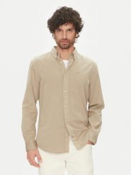 Calvin Klein Koszula K10K114200 Beżowy Comfort Fit. Brązowe koszule męskie Calvin Klein, m, bez wzorów, z bawełny, bez kołnierzyka, bez ramiączek. Za 319.99 zł.