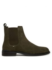 Tommy Hilfiger Sztyblety Corporate FM0FM05580 Khaki. Brązowe botki męskie Tommy Hilfiger, bez wzorów, ze skóry, bez zapięcia. Za 489.99 zł.