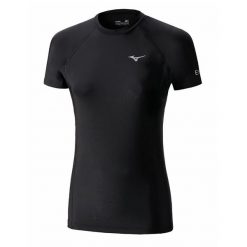 Damska koszulka kompresyjna Mizuno Bio gear. Czarne t-shirty damskie Mizuno, l, bez wzorów, bez kołnierzyka. Za 188.50 zł.