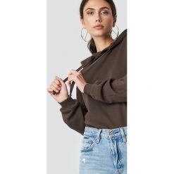NA-KD Basic Bluza z kapturem basic - Brown. Brązowe bluzy damskie NA-KD Basic. Za 100.95 zł.