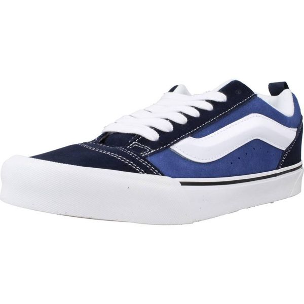 Tenisówki Vans Model Knu Skool Kolor Niebieski. Niebieskie buty sportowe męskie Vans, bez wzorów, z materiału, młodzieżowe, bez zapięcia. Za 421.10 zł.