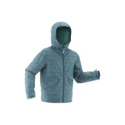 Kurtka SH100 WARM dla dzieci. Szare kurtki i płaszcze dla dziewczynek QUECHUA. Za 99.99 zł.