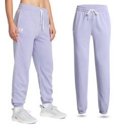 Spodnie dresowe damskie Under Armour Rival Terry Joggers joggery. Fioletowe spodnie dresowe damskie Under Armour, m, bez wzorów, z dresówki. W wyprzedaży za 226.60 zł.