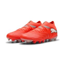 Buty piłkarskie unisex FUTURE 9 PRO FG/AG PUMA. Białe buty sportowe męskie Puma, bez zapięcia, do piłki nożnej. Za 649.00 zł.