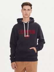 Champion Bluza 220430 Granatowy Regular Fit. Niebieskie bluzy męskie Champion, m, bez wzorów, z bawełny, bez kaptura. Za 199.99 zł.