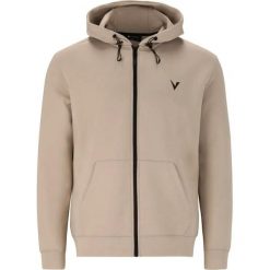 Zipperowany hoodie Virtus Taro. Brązowe bluzy męskie VIRTUS, m, bez wzorów, z kapturem. Za 335.50 zł.