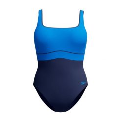 Damski kostium kąpielowy 1-częściowy Speedo Eco New Contour Eclipse 1P. Niebieskie kostiumy jednoczęściowe damskie Speedo, xl, bez wzorów, sportowe, do pływania. Za 296.50 zł.