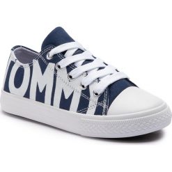 Trampki TOMMY HILFIGER - Low Cut Lace-Up Sneaker T3B4-30274-0618 Blue/White X007. Trampki i tenisówki dziewczęce marki Tommy Hilfiger. Za 259.00 zł.