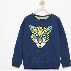 Bluza z lampartem - Granatowy. Bluzy dla chłopców Reserved. W wyprzedaży za 24.99 zł.