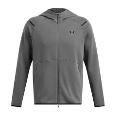 Bluza z kapturem z pełnym zamkiem błyskawicznym Under Armour Unstoppable Fleece. Czarne bluzy męskie Under Armour, xl, bez wzorów, z bawełny, z kapturem. Za 463.30 zł.