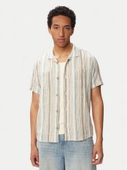 RVCA Koszula Exotica 23A041504 Kremowy Regular Fit. Białe koszule męskie RVCA, m, bez wzorów, ze lnu, bez kołnierzyka, bez ramiączek. Za 319.99 zł.