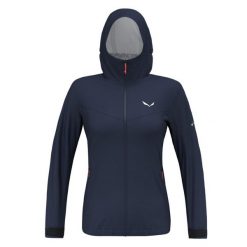 Kurtka Sportowa Damska Salewa Puez 2.5L Ptx. Niebieskie kurtki damskie Salewa, l, bez wzorów, z materiału, z kapturem, trekkingowe. Za 616.45 zł.