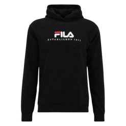 Męska Bluza Z Kapturem Brunssum. Czarne bluzy męskie Fila, m, bez wzorów, z bawełny, z kapturem. Za 295.99 zł.