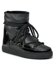 Inuikii Śniegowce Gloss Wedge 75203-007 Czarny. Czarne kozaki damskie Inuikii, ze skóry. Za 1,599.00 zł.
