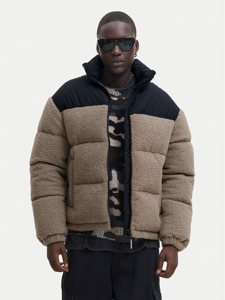 Jack & Jones Kurtka zimowa Flare Teddy 12286050 Beżowy Regular Fit. Brązowe kurtki męskie Jack & Jones, na zimę, m, bez wzorów, z syntetyku, bez kaptura. Za 419.99 zł.
