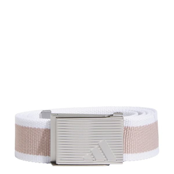 Pasek Reversible Striped Webbing. Białe obuwie sportowe damskie Adidas, bez wzorów, z materiału, na golfa. W wyprzedaży za 59.97 zł.