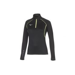 Premium sweatshirt damski Mizuno JPN warmer. Czarne bluzy sportowe damskie Mizuno, bez wzorów, bez kaptura, do biegania. W wyprzedaży za 206.60 zł.