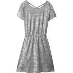 Sukienka dziewczęca na party bonprix srebrny. Sukienki dla dziewczynek bonprix. Za 32.99 zł.