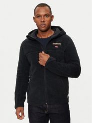 Napapijri Polar T-Tynik NP0A4IA8 Czarny Regular Fit. Czarne bluzy męskie Napapijri, m, bez wzorów, z polaru, bez kaptura. Za 589.99 zł.