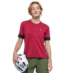 Koszulka rowerowa damska Schöffel Circ Pinega. Czerwone koszulki sportowe damskie Schöffel, bez wzorów, bez kołnierzyka, bez ramiączek, rowerowe. Za 314.99 zł.