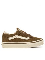 Vans Tenisówki Old Skool VN000CYV0E01 Khaki. Brązowe buty sportowe chłopięce Vans, bez wzorów, ze skóry, bez zapięcia. Za 239.99 zł.