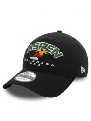 New Era Czapka z daszkiem Washed Aspen Ski 9TWENTY 60580870 Czarny. Czarne rękawiczki męskie New Era, bez wzorów, z bawełny. Za 99.99 zł.
