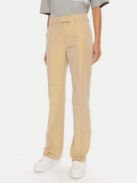 2NDDAY Spodnie materiałowe Raphy 2245162229 Beżowy Straight Fit. Brązowe spodnie materiałowe damskie 2NDDAY, bez wzorów, z bawełny. Za 419.99 zł.