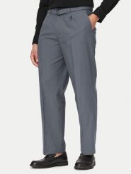 Calvin Klein Spodnie materiałowe LV04LF617G Szary Regular Fit. Szare spodnie materiałowe męskie Calvin Klein, m, bez wzorów, z bawełny. Za 529.99 zł.