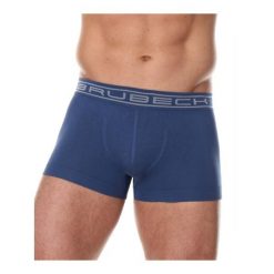 Bokserki męskie bawełniane Brubeck COMFORT COTTON. Niebieskie bokserki męskie Brubeck, m, bez wzorów, z bawełny. Za 39.99 zł.