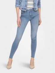 ONLY Jeansy Power 15228584 Niebieski Skinny Fit. Niebieskie jeansy damskie Only. Za 89.99 zł.