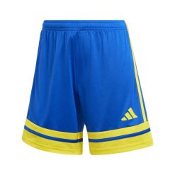 Spodenki damskie adidas Squadra. Niebieskie szorty sportowe damskie Adidas, bez wzorów, sportowe, na fitness i siłownię. Za 73.99 zł.