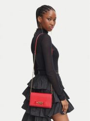 Elisabetta Franchi Torebka BS-08A-66E2-V320 Czerwony. Czerwone kopertówki damskie Elisabetta Franchi, bez wzorów, ze skóry, bez dodatków. Za 1,369.00 zł.