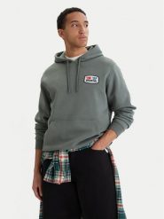 RVCA Bluza Soar 23A413508 Zielony Regular Fit. Zielone bluzy męskie RVCA, m, bez wzorów, z bawełny, bez kaptura. Za 349.99 zł.