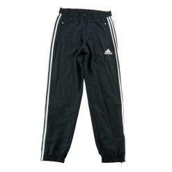 Second life - Spodnie dresowe męskie z kieszeniami na suwak - Stan bardzo dobry. Czarne spodnie sportowe męskie Adidas, l, bez wzorów, z dresówki, do biegania. Za 85.16 zł.